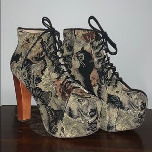 Jeffrey Campbell Shoes | Lita Cat Tapestry